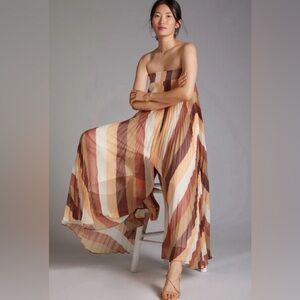 Anthropologie Ranna Gill Strapless Maxi Jumpsuit Size L NWT